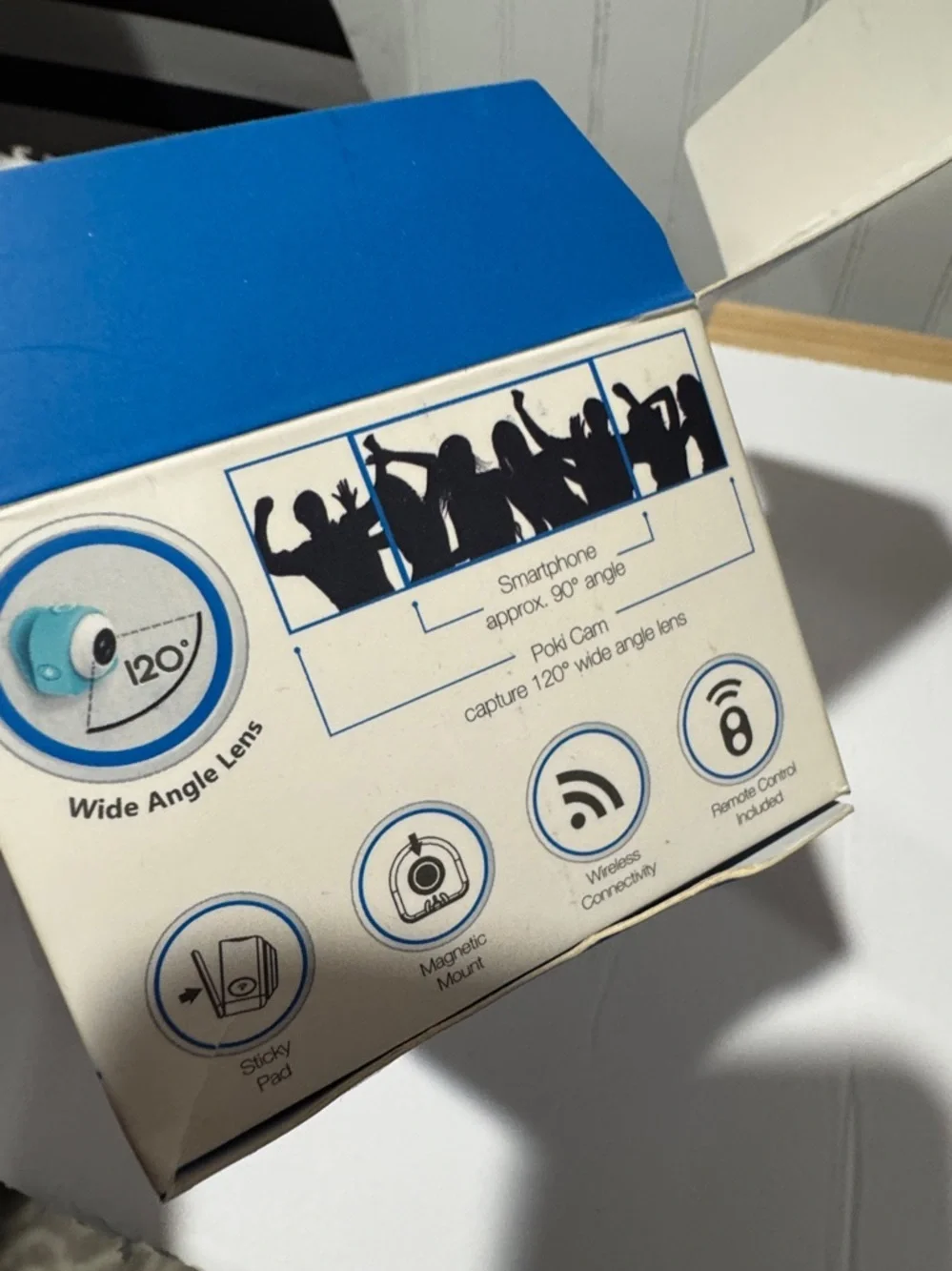Poki Cami camera MicroSD Card and Accessory Kit Black & Blue